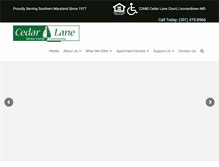 Tablet Screenshot of cedar-lane.org